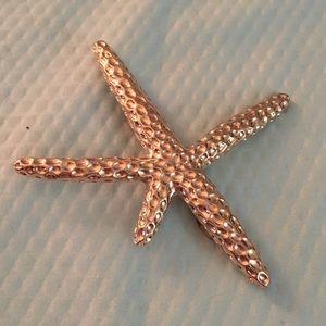 Gold Starfish Beach Decorative Hair Clip